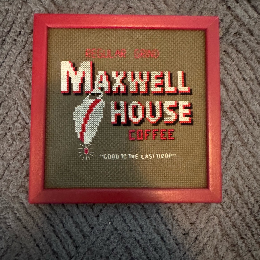 Maxwell House Coffee Cross-Stitch Art